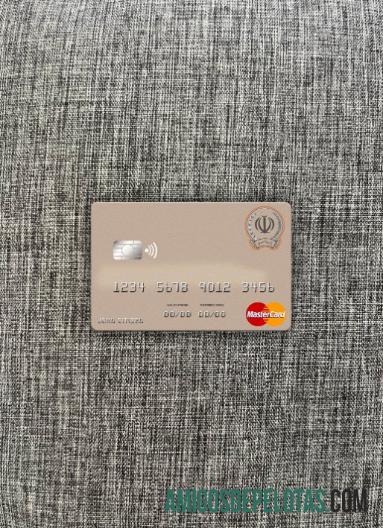 Frente Photolook do Irã Sepah Bank Mastercard baixar para verificação